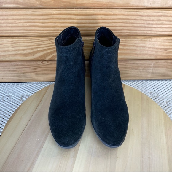 Blondo Valli Suede Waterproof Black Ankle Boot Booties Womens 8 M B4935 Side Zip - Picture 3 of 12